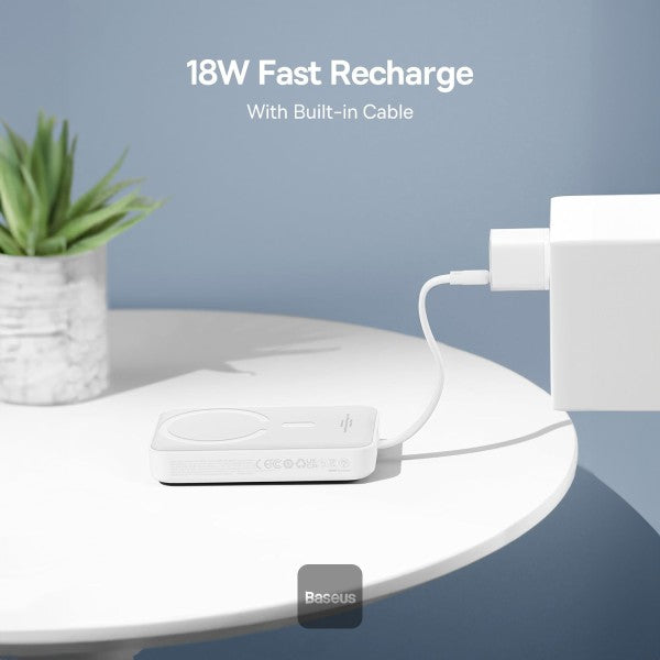 Baseus Mag Mini W.less Fast Charge Power Bank USBC 10K