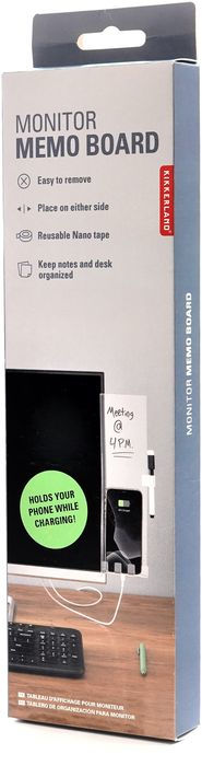 Kikkerland Monitor Memo Board