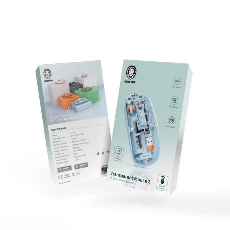 Green Lion Turtle Mouse BLU