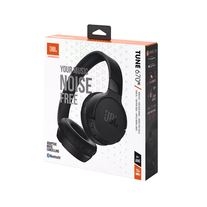 JBL Tune 670NC Over-Ear Headphones Black