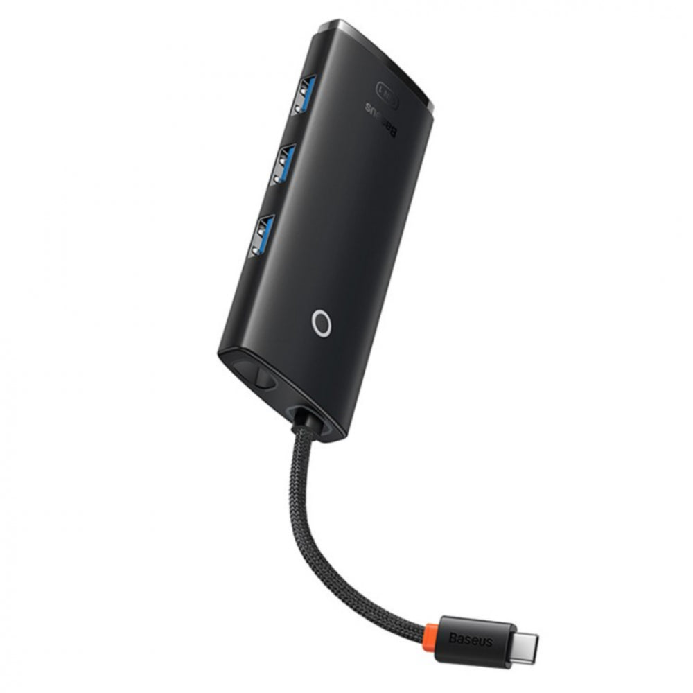 محطة إرساء باسياس لايت سيريز 5 منافذ USB Type-C باللون الأسود