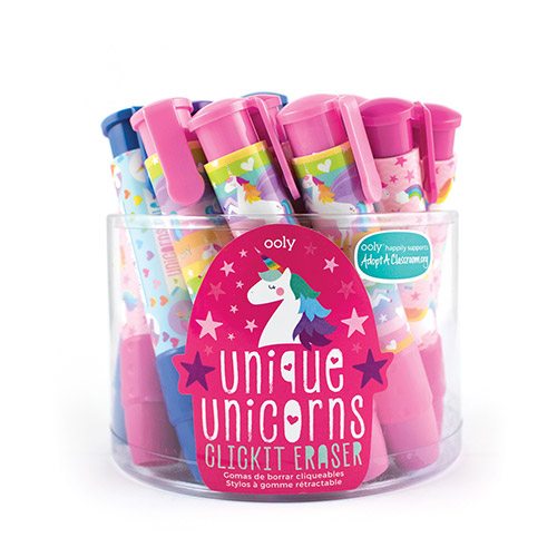 Ooly Click It Erasers: Unique Unicorns