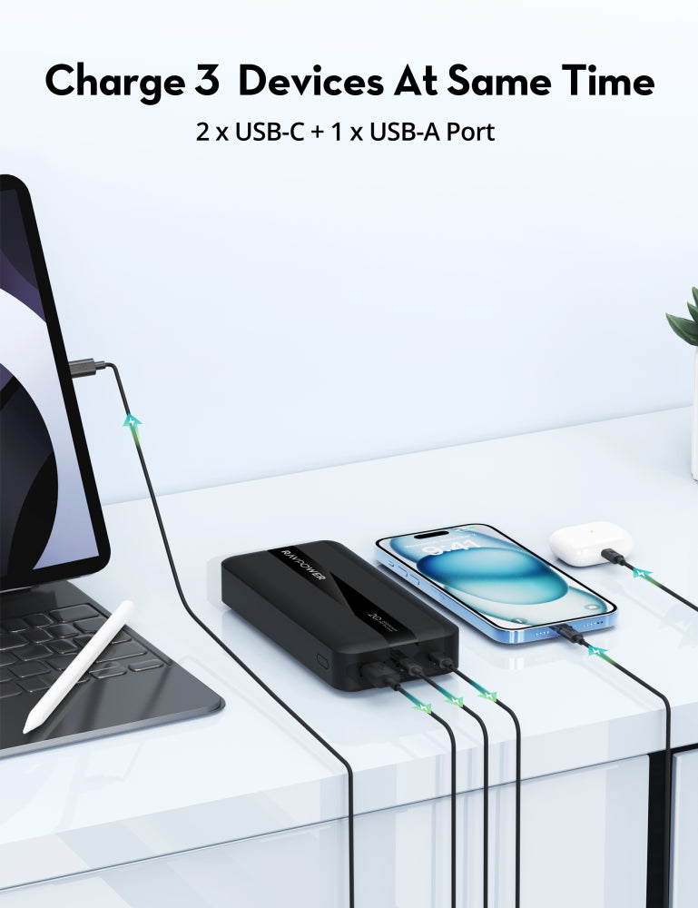 RAVPower PB1235 20000mah PD20W Power Bank 2C1A
