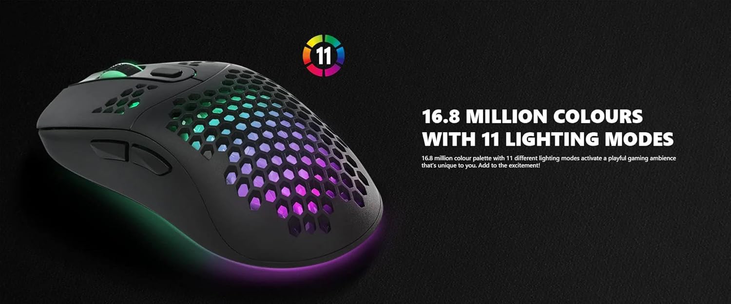 MARVO G925 Gaming Mouse with Honeycomb Shell