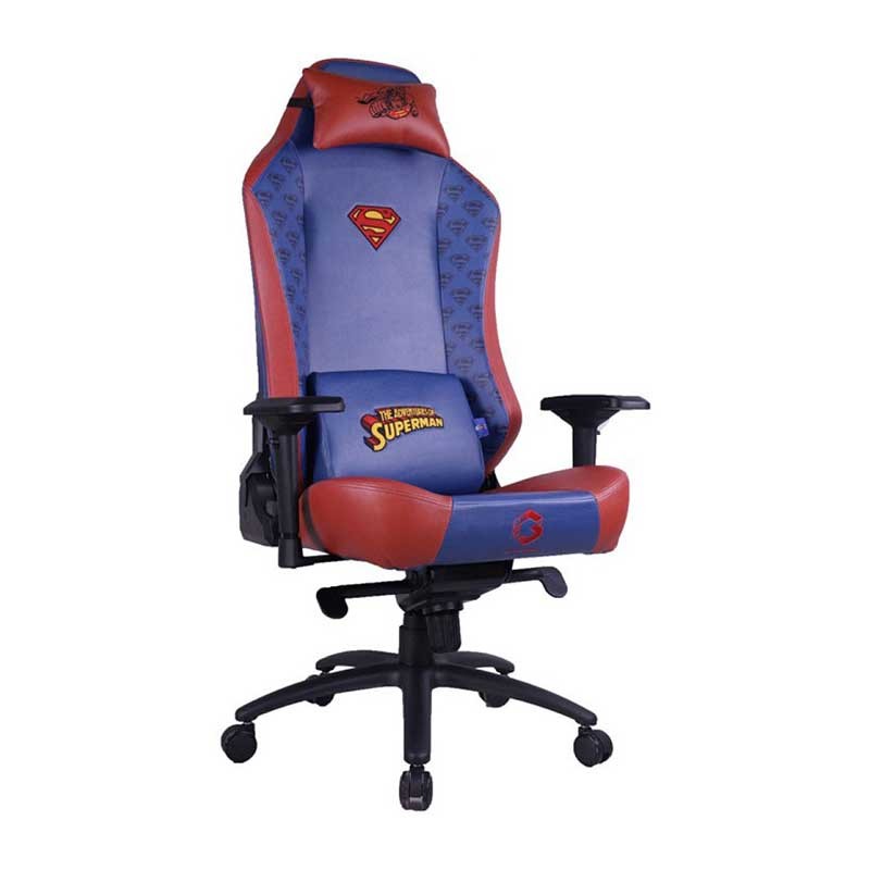 GAMEON Licensed Gaming Chair With Adjustable 4D Armrest & Metal Base - Superman