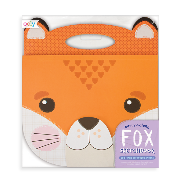 Ooly Animal Carry Along Sketchbook Fox 9 X 7 Paper