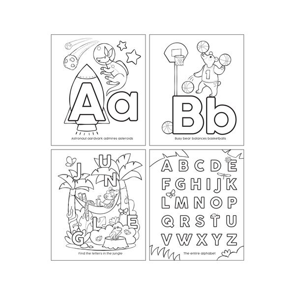 Ooly Abc: Amazing Animals Toddler Color In Book
