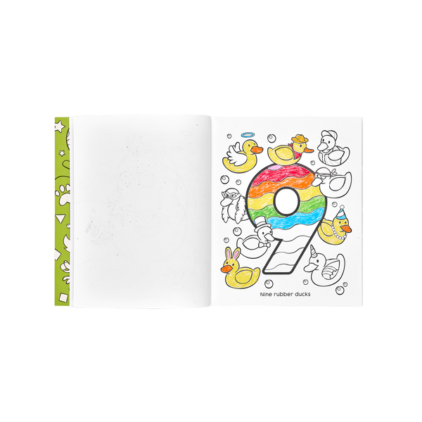 Ooly 123: Shapes & Numbers Toddler Color In Book