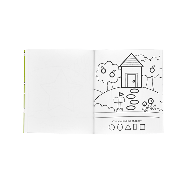 Ooly 123: Shapes & Numbers Toddler Color In Book
