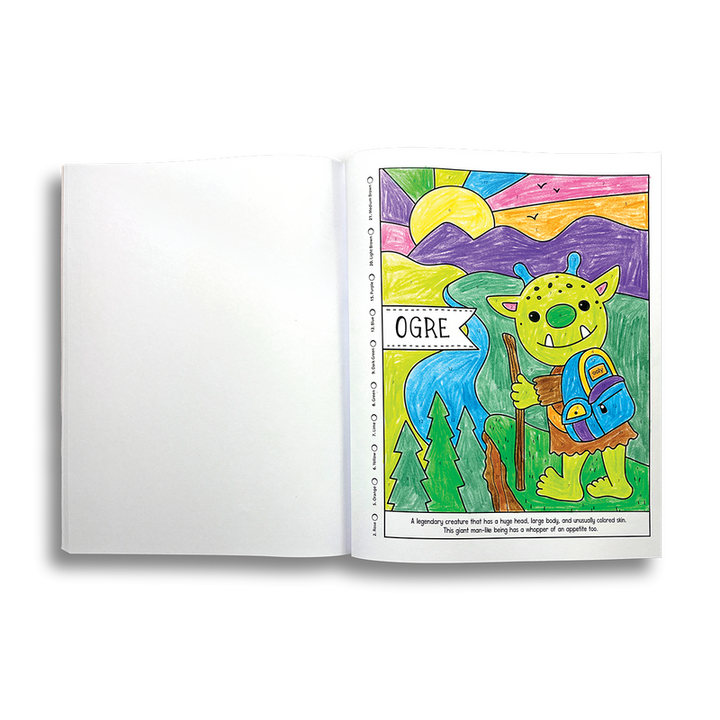 Ooly Color By Numbers Coloring Book Mythical Friends