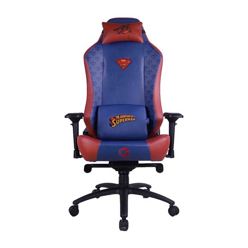 GAMEON Licensed Gaming Chair With Adjustable 4D Armrest & Metal Base - Superman