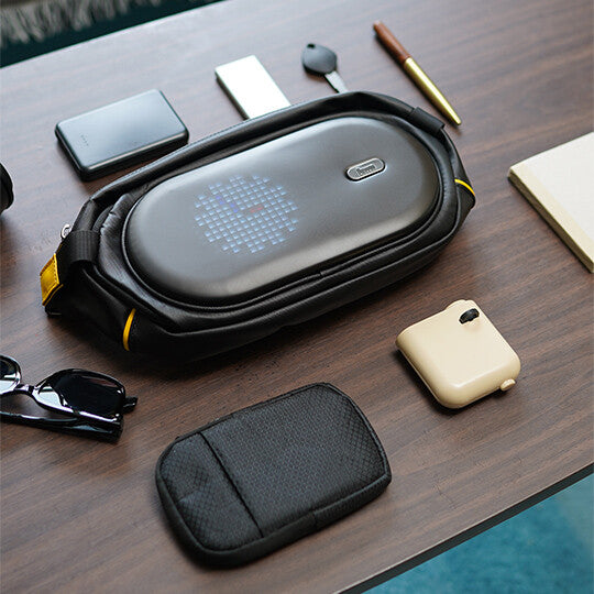 Divoom Pixoo Sling Bag-C With LED Customizable Animation Screen And App Control - Black