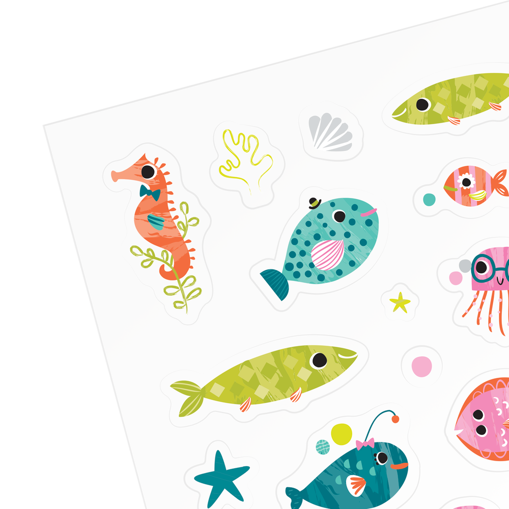 Ooly Stickiville Stickers: Ocean Buddies Standard 1 Sheet