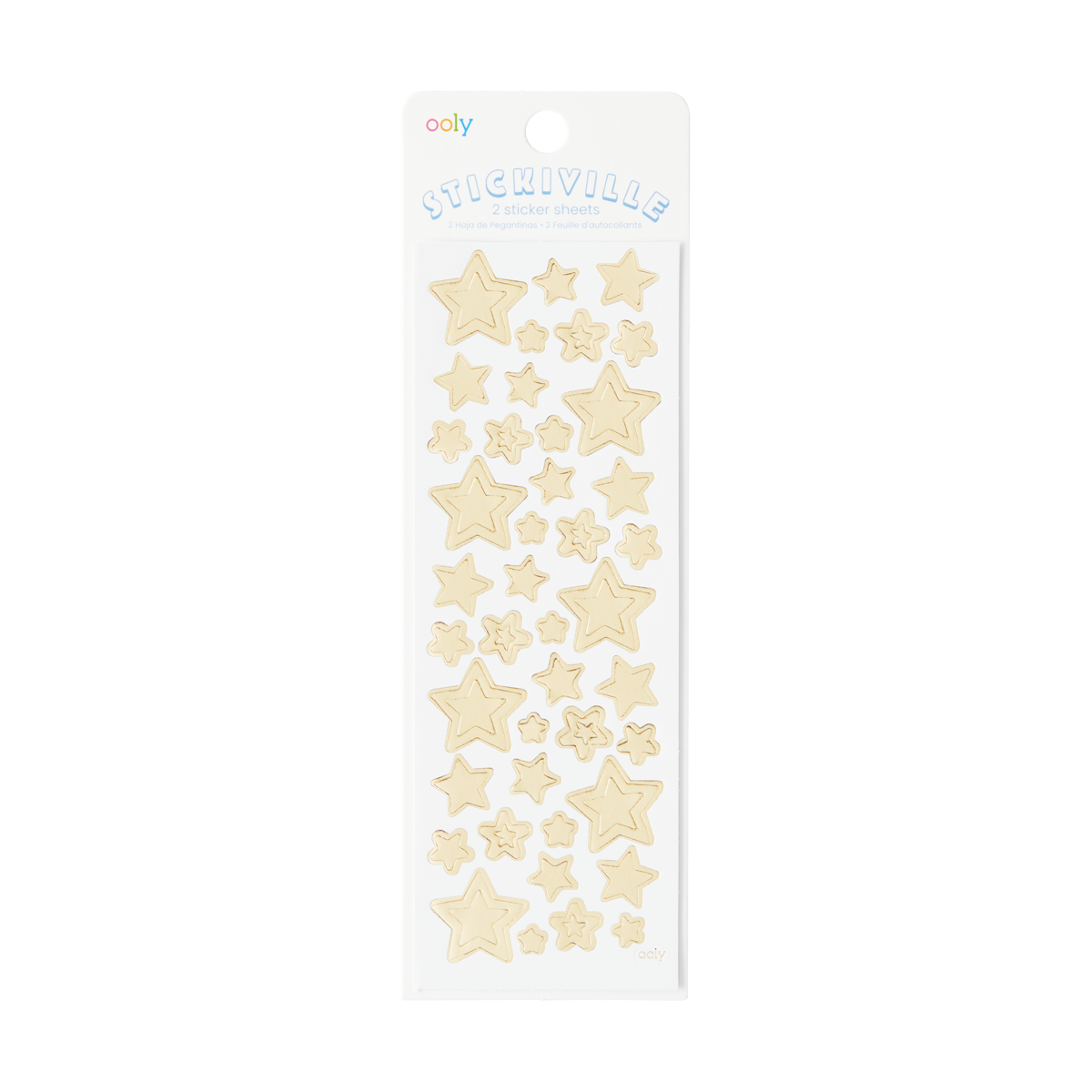 Ooly Stickiville Stickers: Gold Stars Skinny 2 Sheets