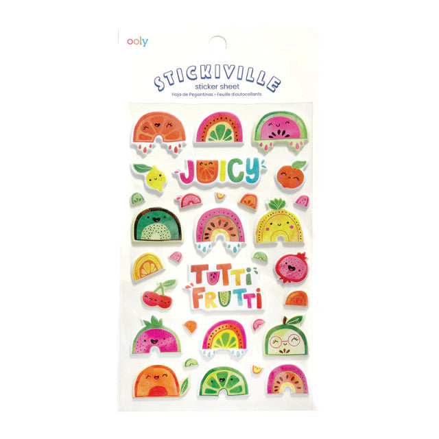 Ooly Stickiville Stickers: Tutti Fruitti Standard 1 Sheet