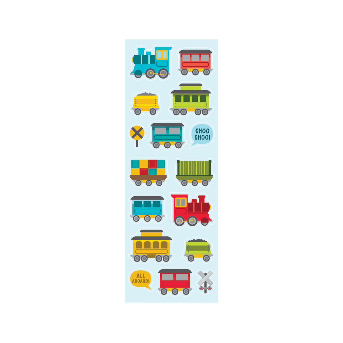 Ooly Stickiville Stickers: All Aboard Skinny 2 Sheets