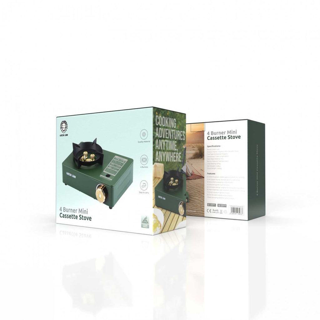 Green Lion 4 Burnner Mini Cassette Stove