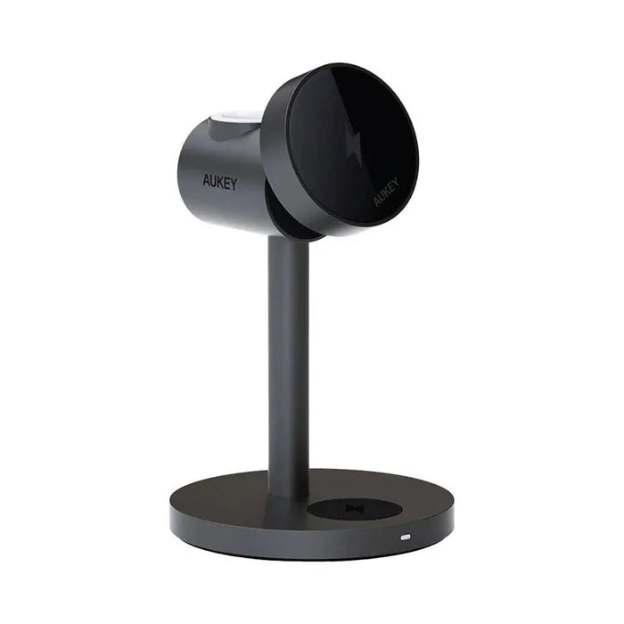 AUKEY 3-IN-1 Wireless Fast Charger - Grey 15W(Max)