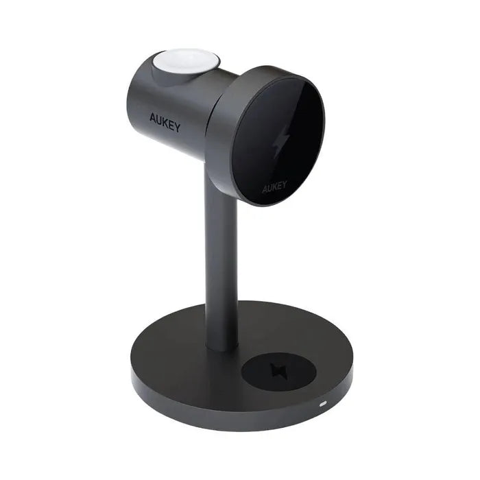 AUKEY 3-IN-1 Wireless Fast Charger - Grey 15W(Max)
