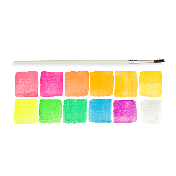 Ooly Chroma Blends Neon Watercolor Paint 13 Pc Set