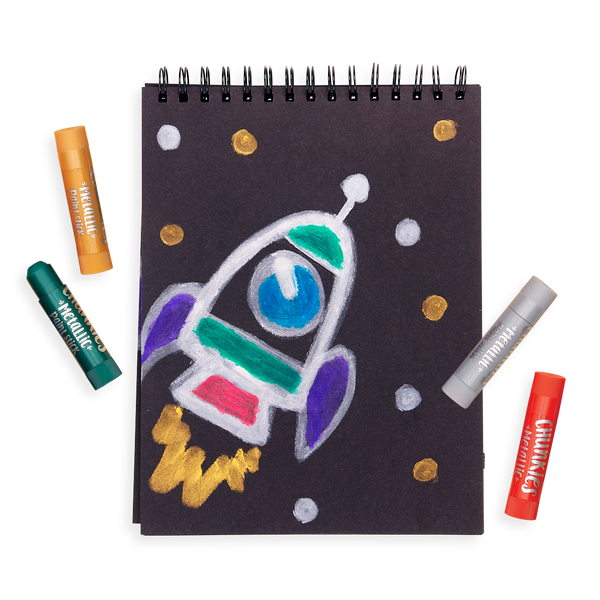 Ooly Chunkies Paint Sticks Metallic Set Of 6
