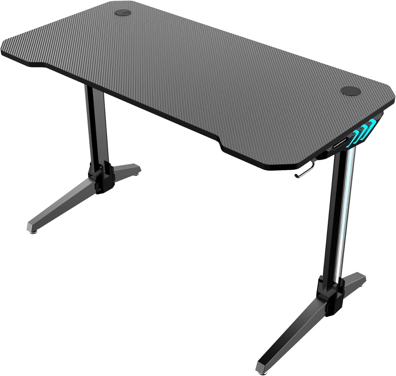 أنداسيت ماسكات 2 طاولة ألعاب مع إضاءة RGB - أسود