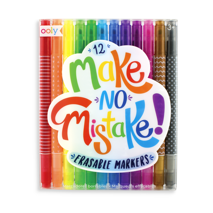 Ooly Make No Mistake Erasable Markers Set Of 12