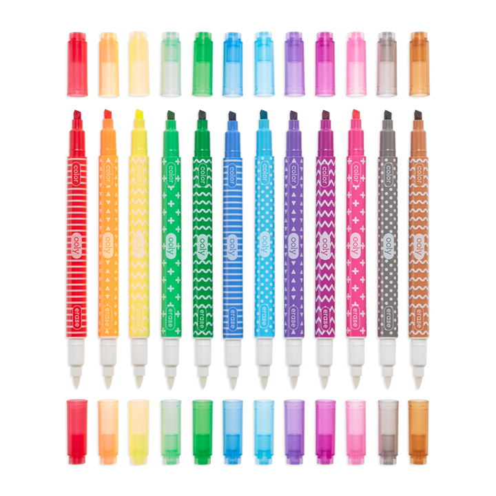 Ooly Make No Mistake Erasable Markers Set Of 12