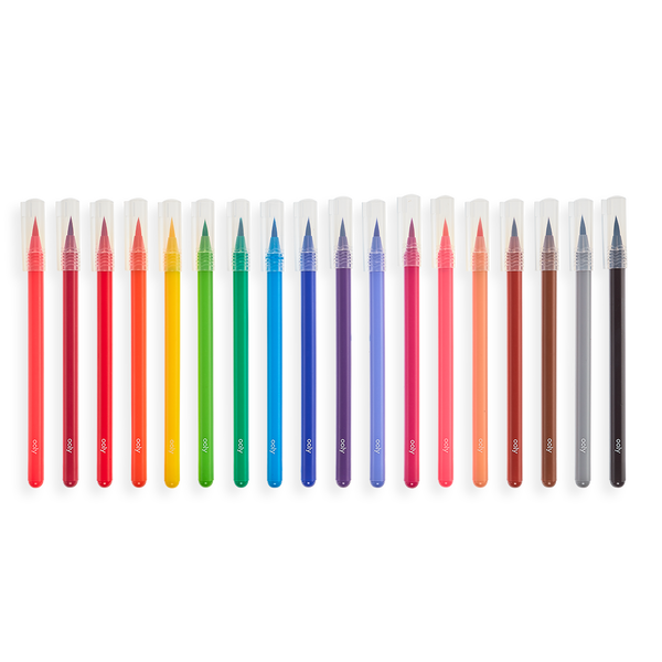 Ooly Chroma Blends Watercolor Brush Markers Set Of 18