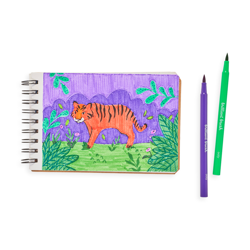 Ooly Brilliant Brush Markers Set Of 12