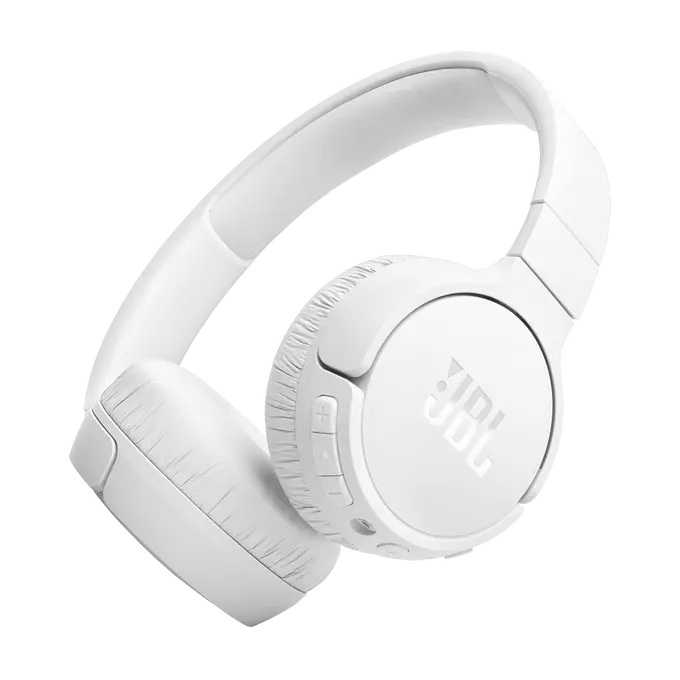سماعات JBL Tune 670NC فوق الأذن بإلغاء الضوضاء - أبيض