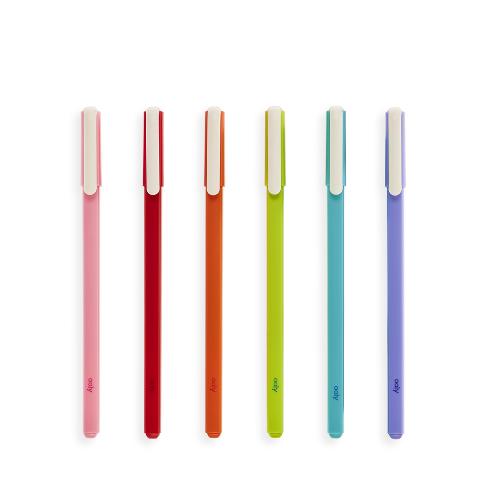 Ooly Fine Line Colored Gel Pens Set Of 6
