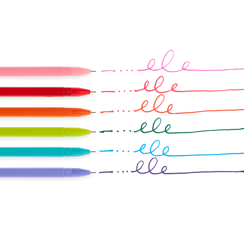 Ooly Fine Line Colored Gel Pens Set Of 6