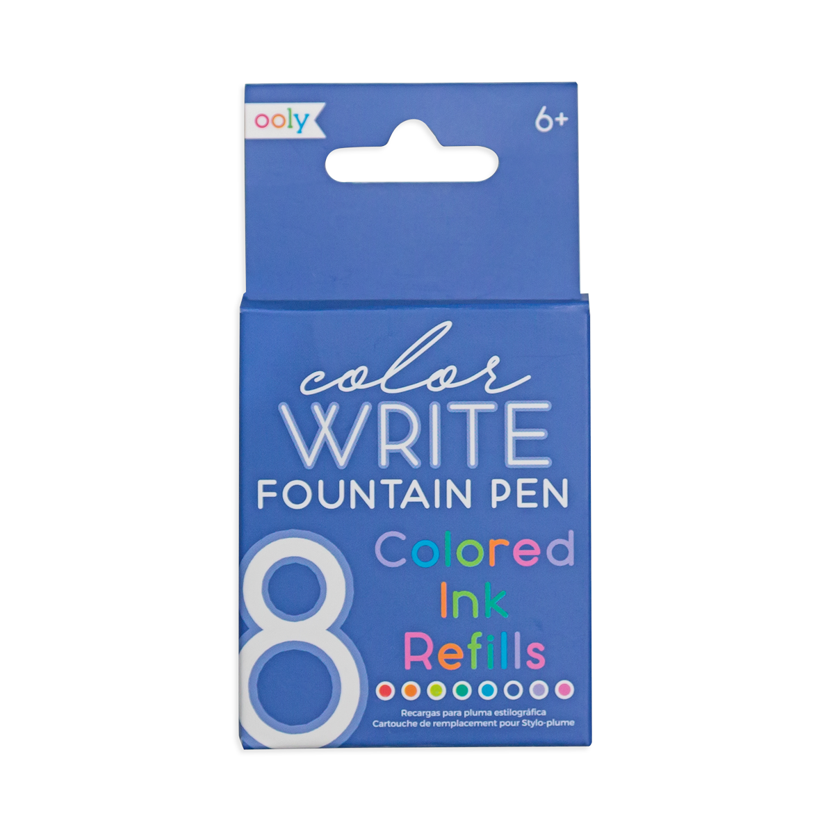 Ooly Color Write Colored Fountain Pens Ink Refills Set Of 8