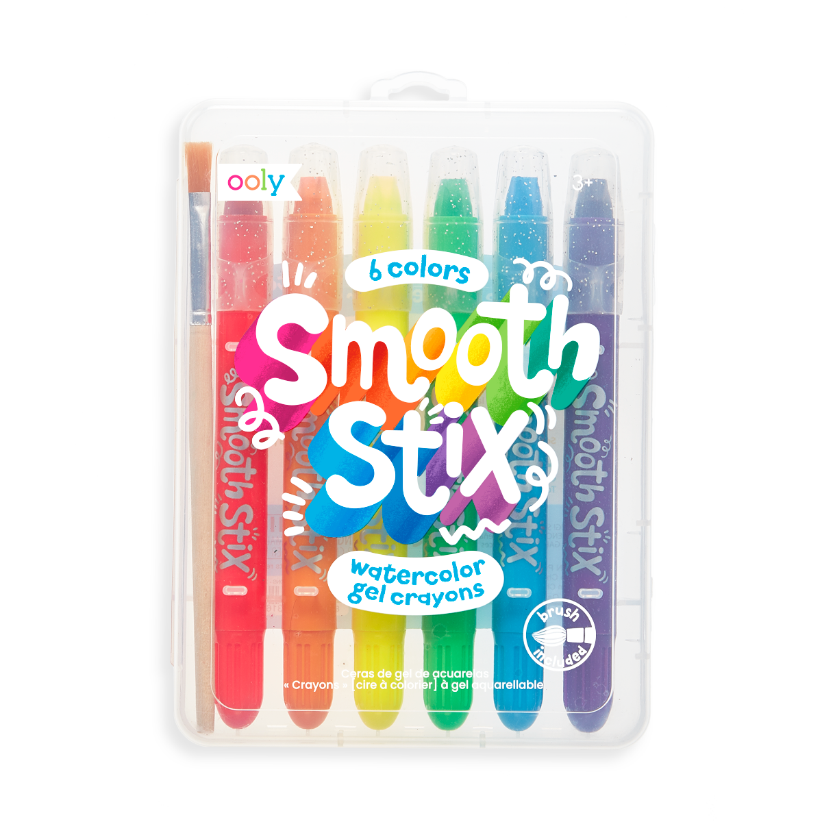 Ooly Smooth Stix Watercolor Gel Crayons 7 Pc Set