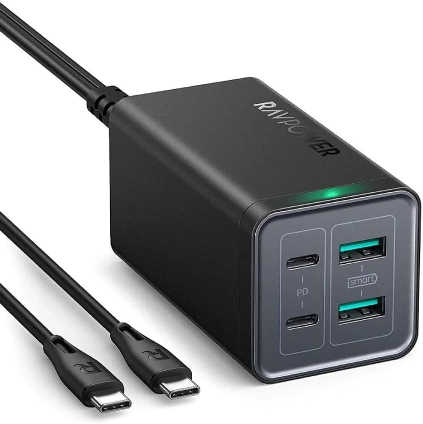 RAVPower RP-PC146 PD 120W 4 Port BLK