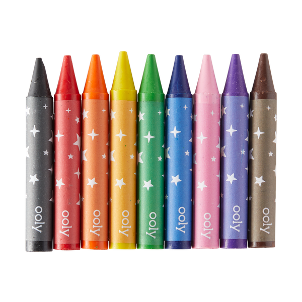Ooly Carry Along Crayon & Coloring Book Kit Sea Life Set Of 9 Crayons