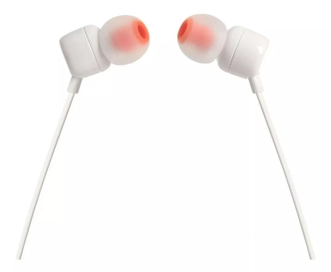 JBL In-Ear Headphones, White - T110