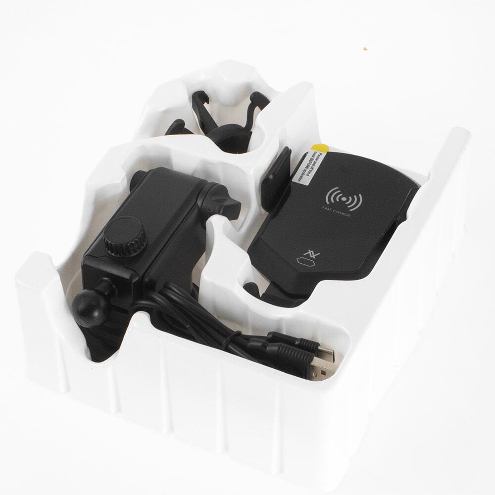 L'avvento Automatic Car Holder with wireless charger - Black