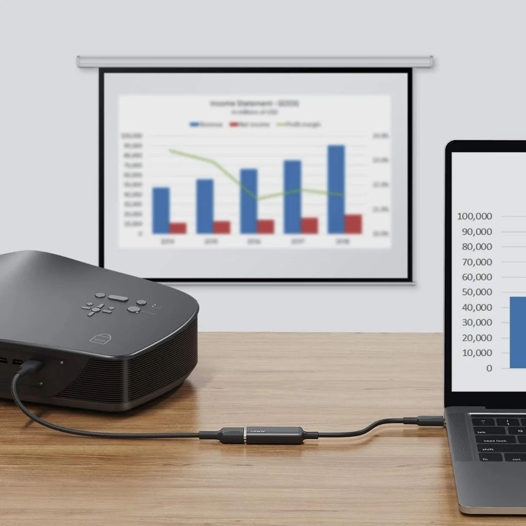 AUKEY Unity Adapt HDMI USB-C To HDMI Adapter Black