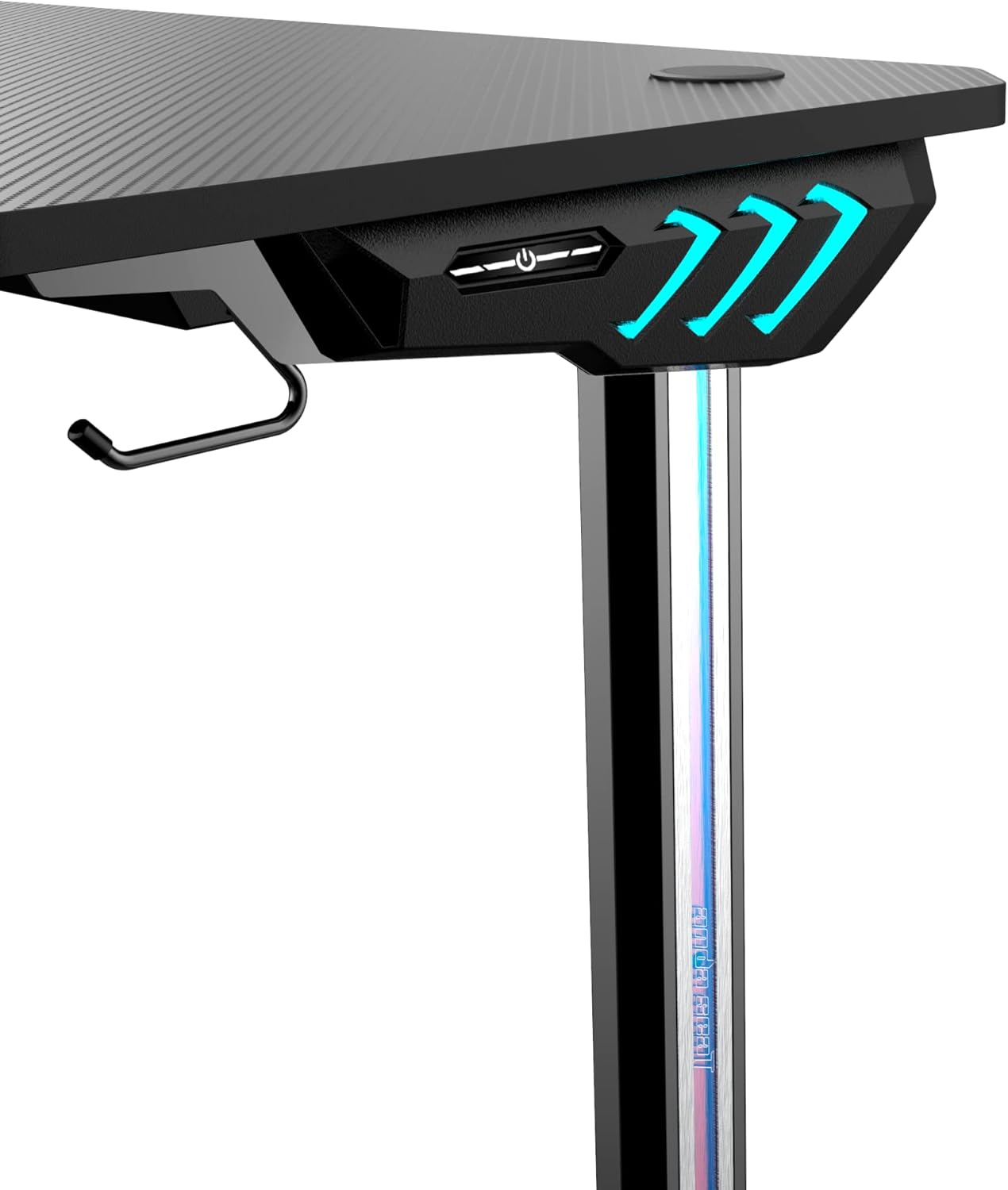 أنداسيت ماسكات 2 طاولة ألعاب مع إضاءة RGB - أسود