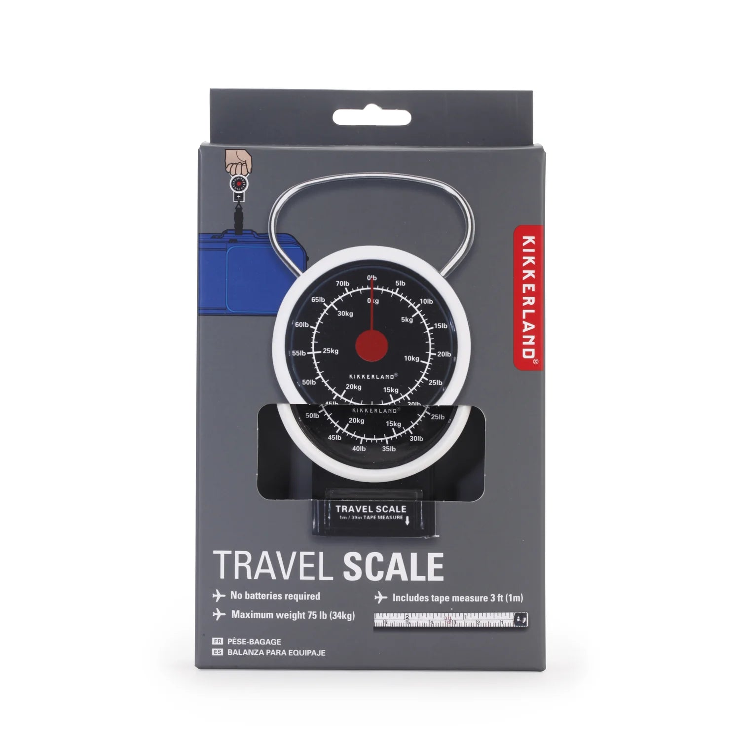 Kikkerland Travel Luggage Scale