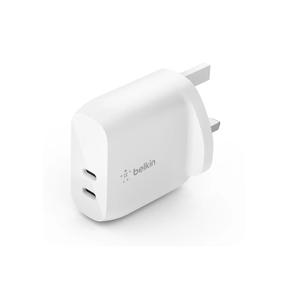 بيلكين - شاحن حائط - 40W - PD - 2X 20W - أبيض