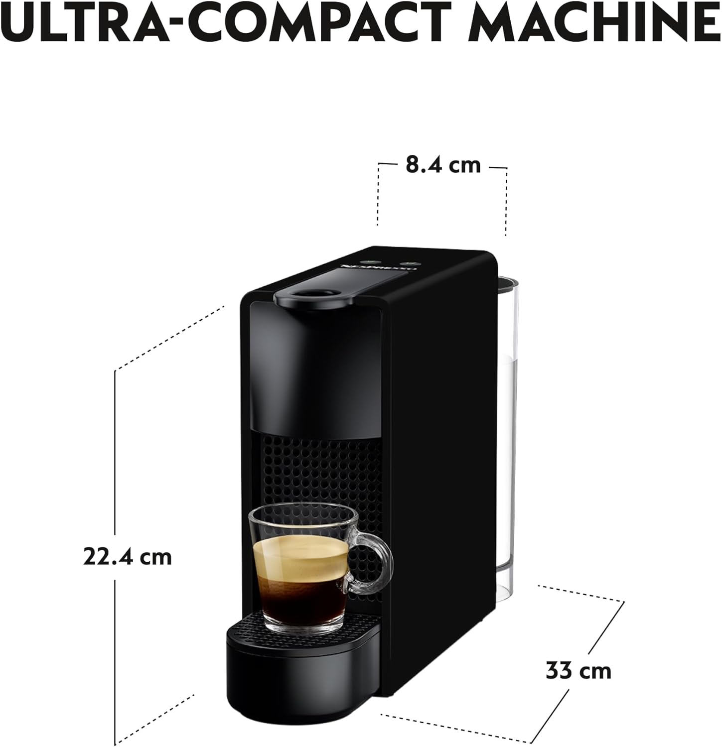 Nespresso OL Essenza Black + Aerocino Bundle