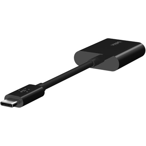 بيلكين - محول روكستار 1X USB-C صوت 1X USB-C شحن - أسود