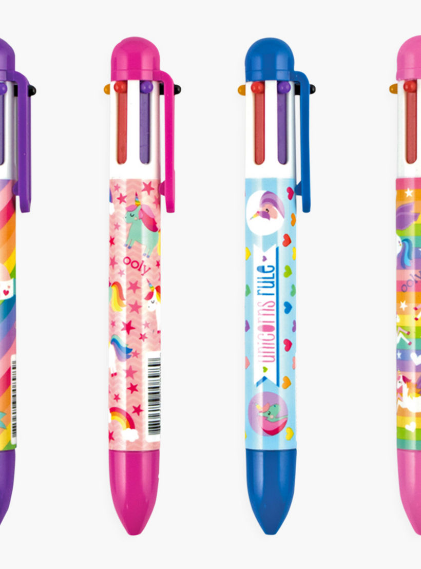 Ooly 6 Click Pens: Unique Unicorns