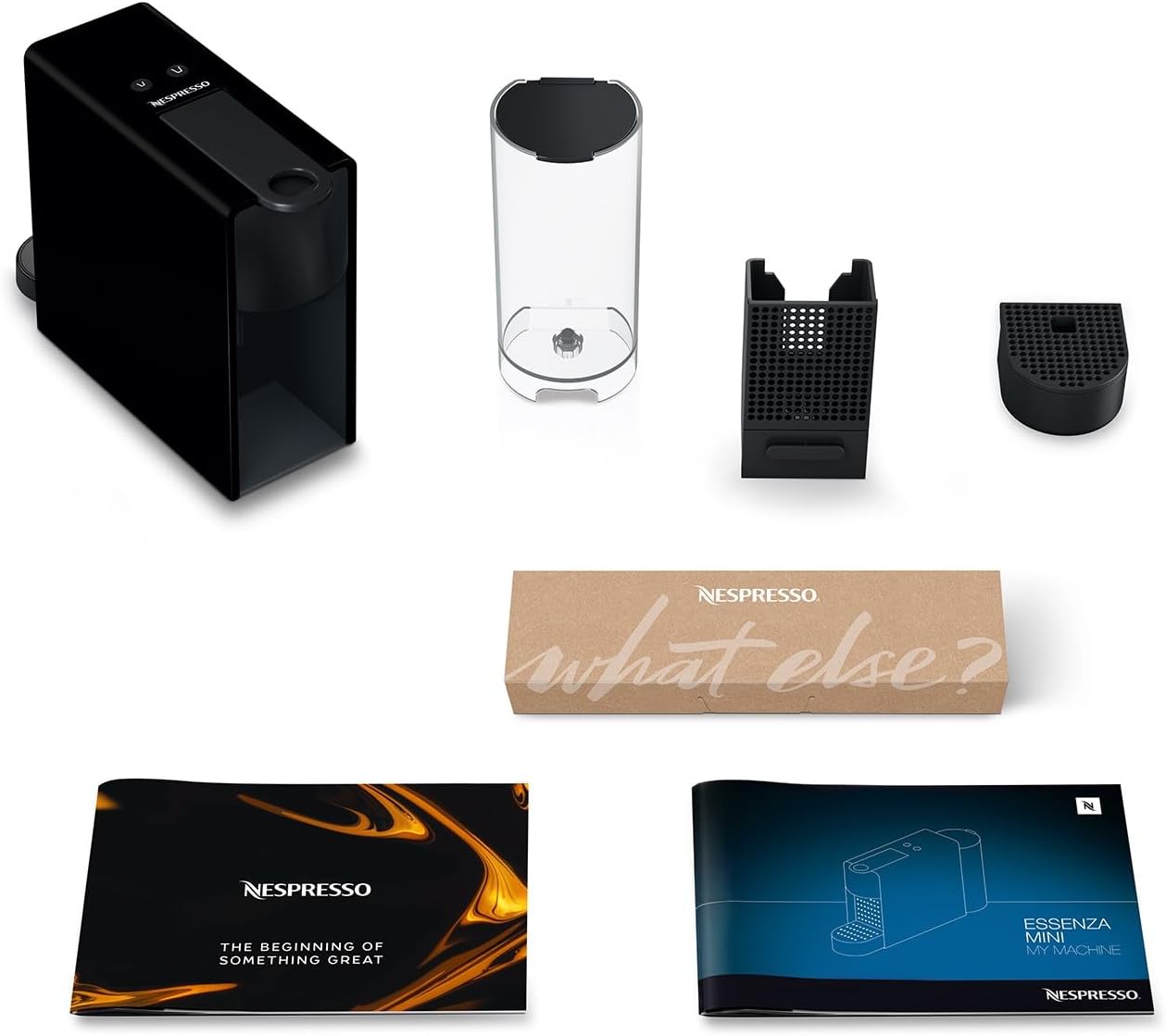 Nespresso OL Essenza Black + Aerocino Bundle