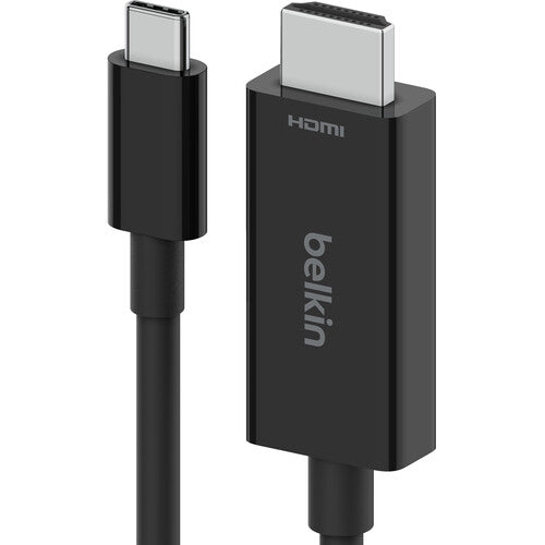 كابل HDMI من Belkin من نوع C إلى HDMI 2.1 بطول 2 متر - لون أسود