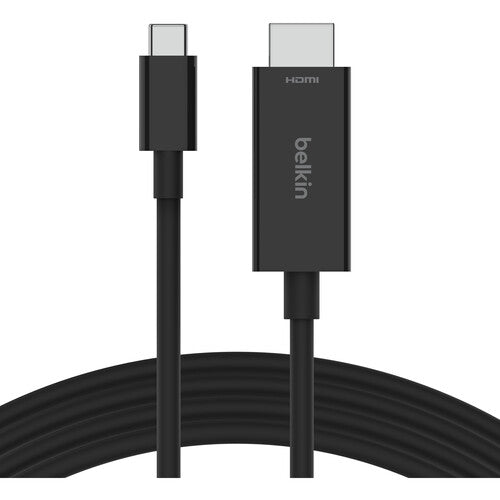 كابل HDMI من Belkin من نوع C إلى HDMI 2.1 بطول 2 متر - لون أسود