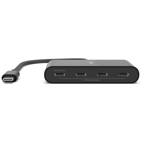 بيلكين - محور متعدد المنافذ - C إلى (4 USB-C) - أسود
